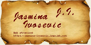 Jasmina Ivošević vizit kartica